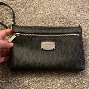 Michael Kors black Wristlet